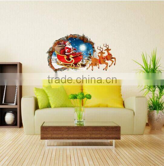 wholesale merry christmas home decro 3d lenticular pics for wall cover