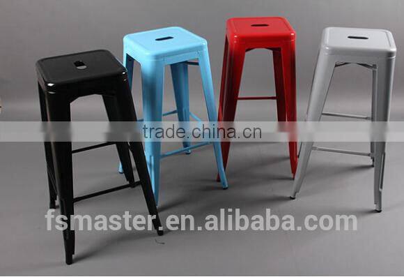 High 61cm colorful metal Xavier Pauchard stool