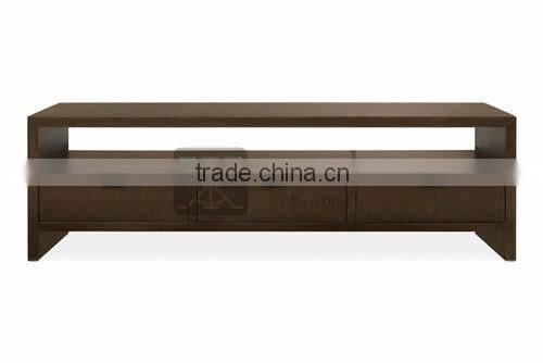 CT-006 Rectangular Design Walnut Wood Coffee Table For Home