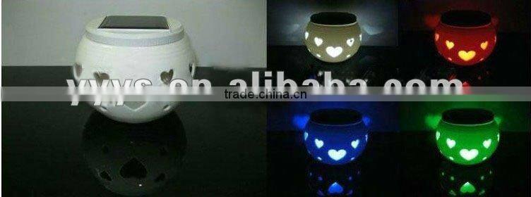 solar ceramic lamp