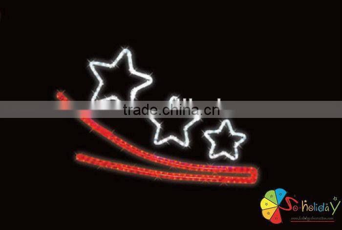 christmas star decoration led motif light
