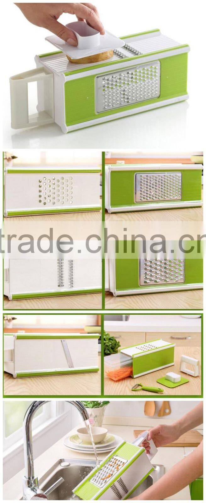 Muti function plastic vegetable slicer , vegetable chopper, grater
