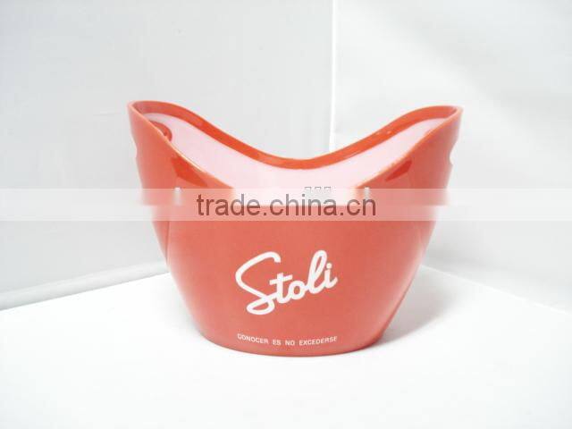 CCBB-P201 2014 hot popular 3.5 L clear plastic ps beer ice bucket