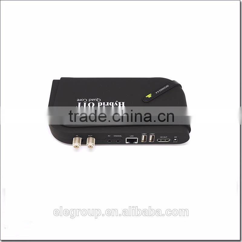 Hybrid OTT+DVB S2 AML S805 Quad Core Android 4.4 1G+8G Android Smart tv box+DVB S2 Hybrid OTT