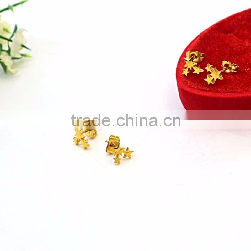 simple gold earring designs for women cheap stars fashion earring