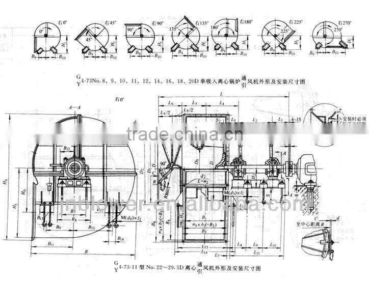 ISO9001 certificate gas fireplace large volume blower fan