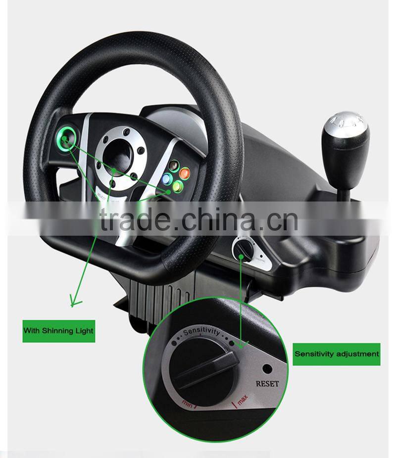 Wholesale racing wheel with vibration, vibration racing wheel, racing wheel for xbox one