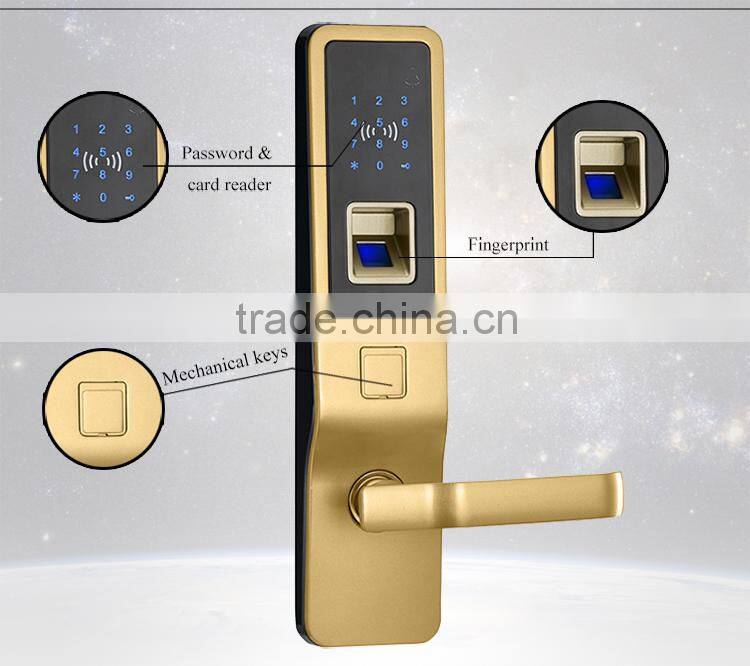 Zinc Alloy electronics smart Digital fingerprint sensor lock