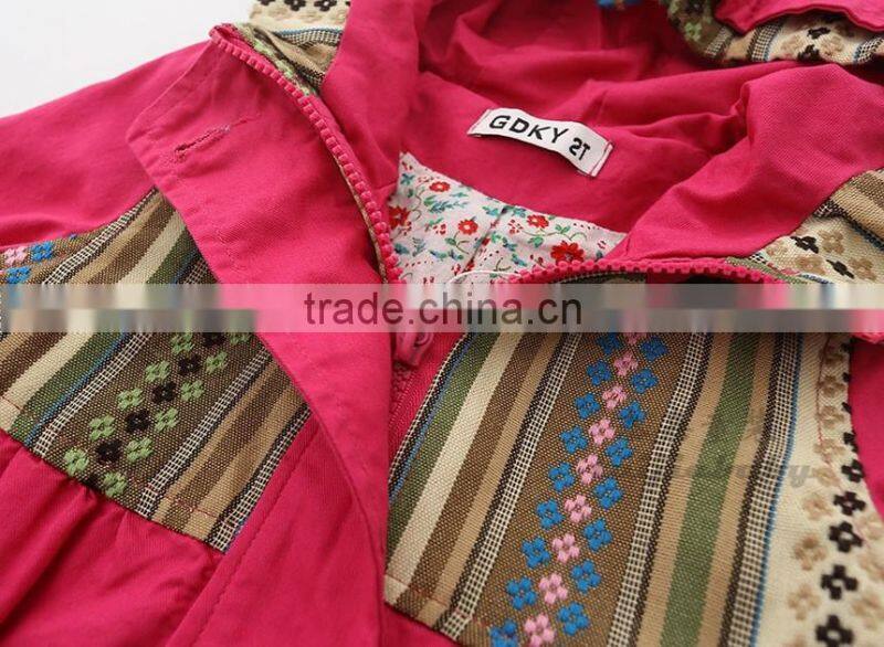 2016 new design fashion children girls coat three colors cotton winter coat kids overcoat