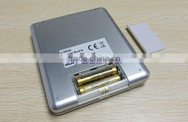 I2000 Model 500g/1000g/2000g Brushed Metal Plate I2000 Jewelry Scale