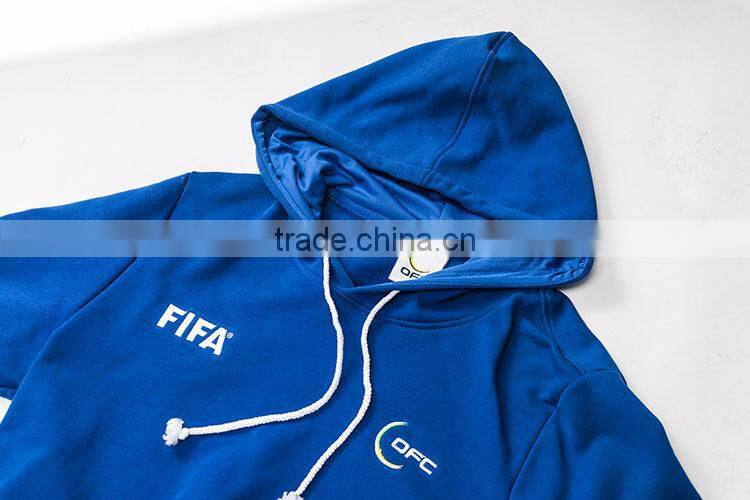 bulk order no brand name own logo sublimation women wear plain royal blue hoodie