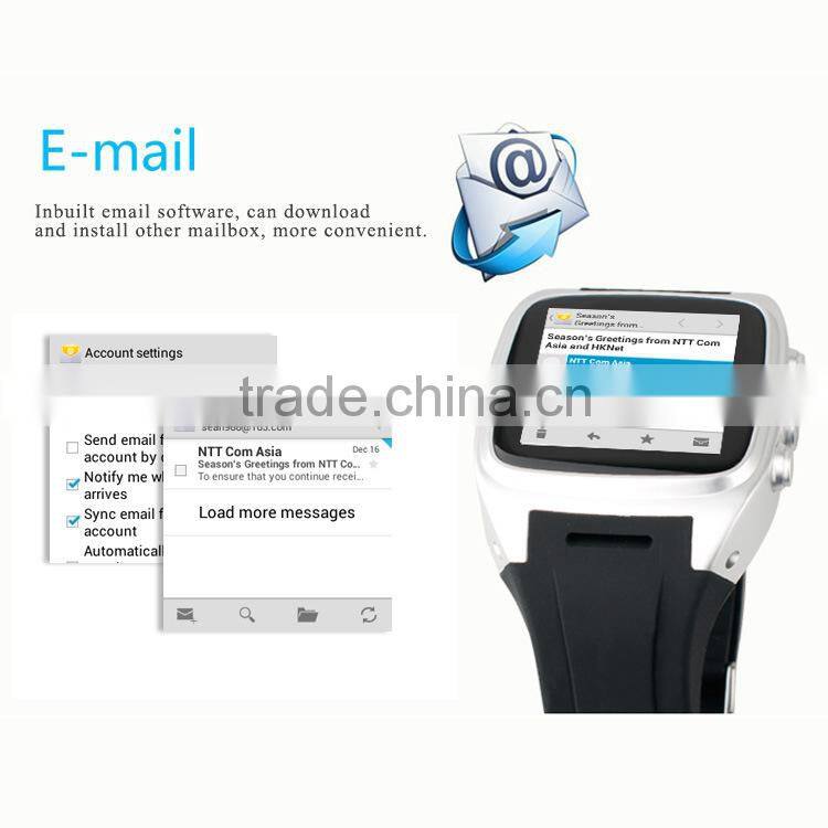 Android gps watch For Android smart phone 2015 waterproof ce rohs bluetooth