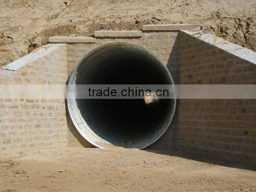 semicircle large diameter corrugated steel culvert