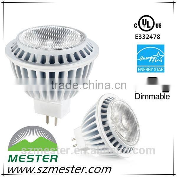 UL Energy Star 6w warm white gu10 led dimmable 220v