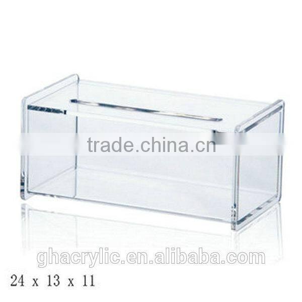 GH-RZ561 Customized design cute acrylic tissue box covers ,modern acrylic tissue box cover