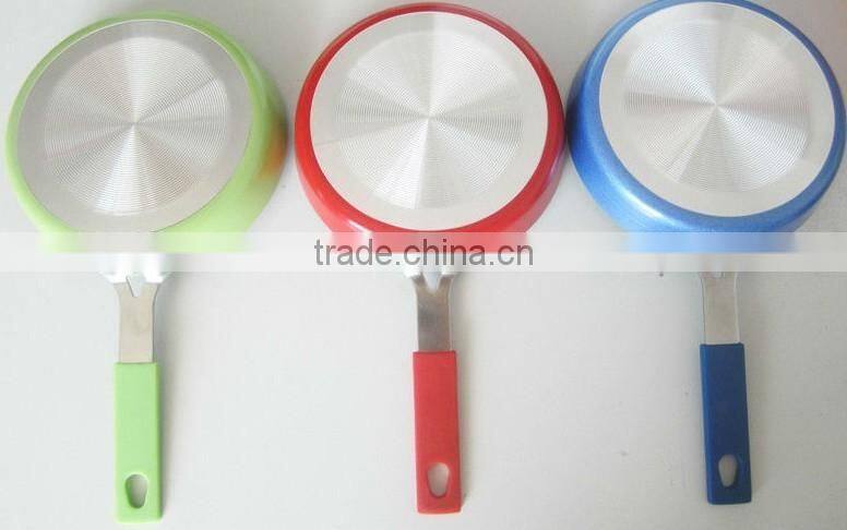 purple nonstick ceramic pressed/forged deep fry pan induction cooker used factory price