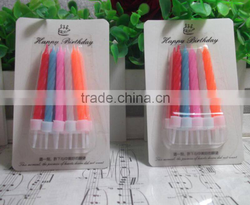 Spiral Shaped Candles 2016 New Products Smokeless and No Dripping During Burning