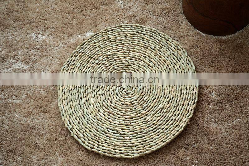 handmade natural fiber cornhusk straw seat cushion