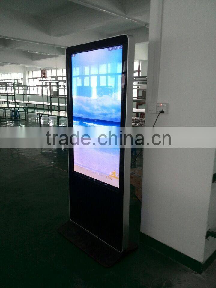 Good appearance, attract the attention of people 42 inch floor stand ad player and Andriod OS