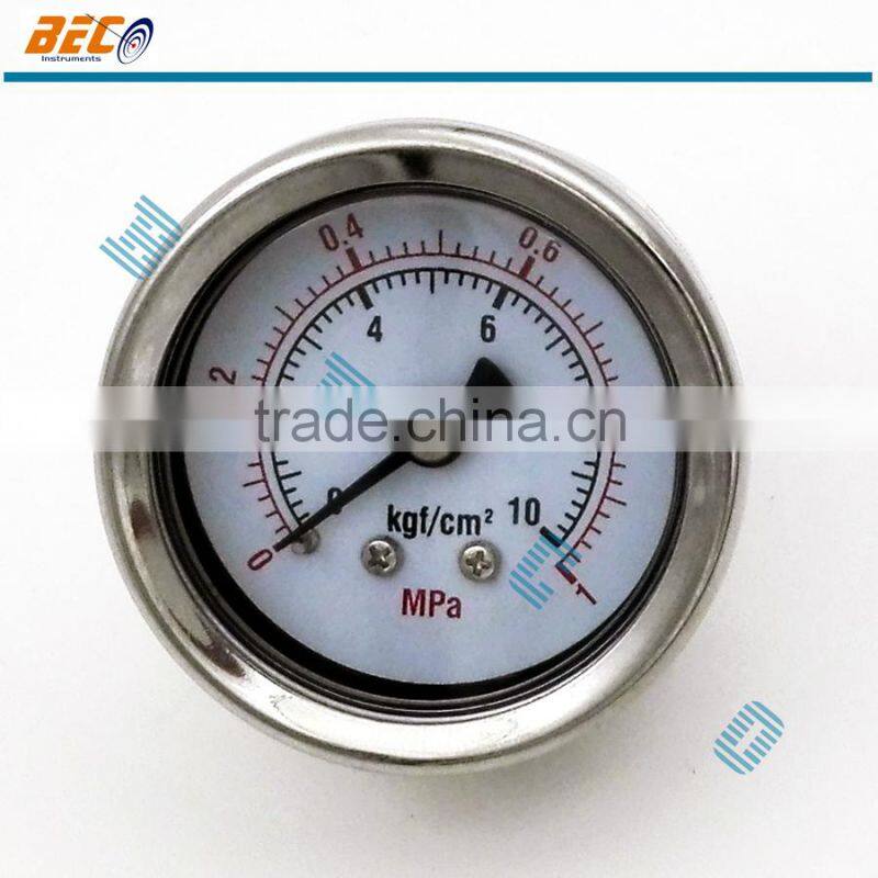 anti proof dry type stainlee steel pressure gauge manometer