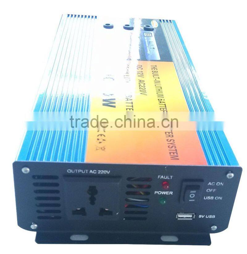 Factory Direct Sale 1000W battery inverter, power inverter with built in battery