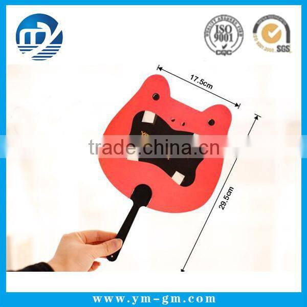 Commercial promotional printing wooden hand held fan wedding