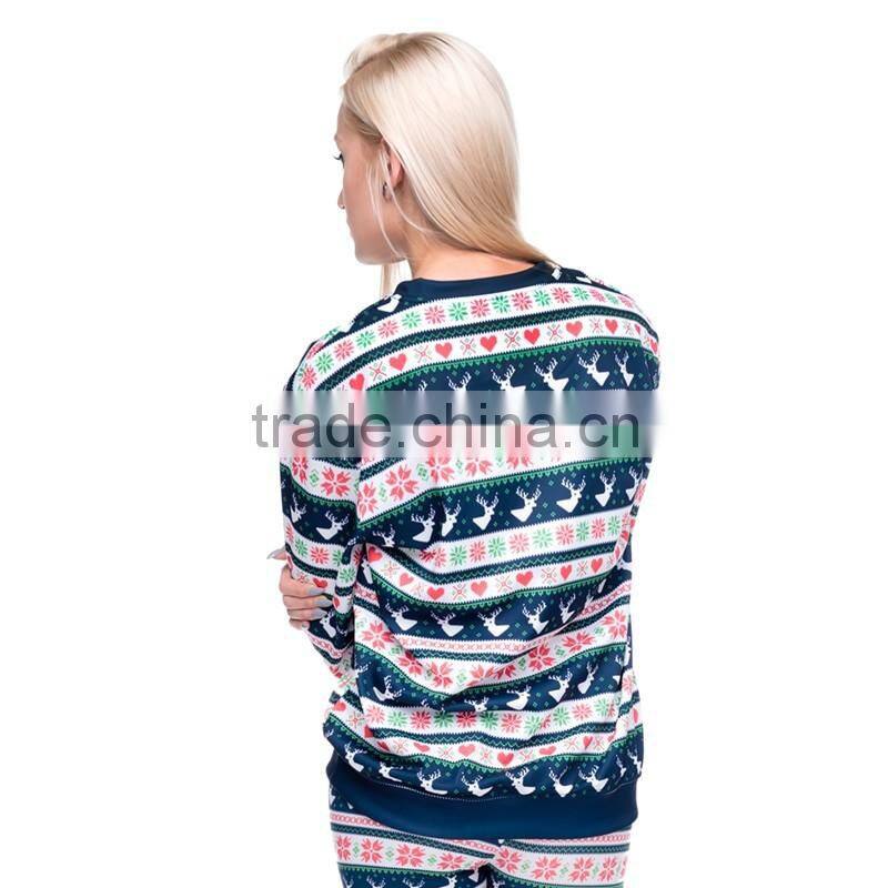 Xmas Online Shopping Digital Print Winter Deer Custom Hoodies
