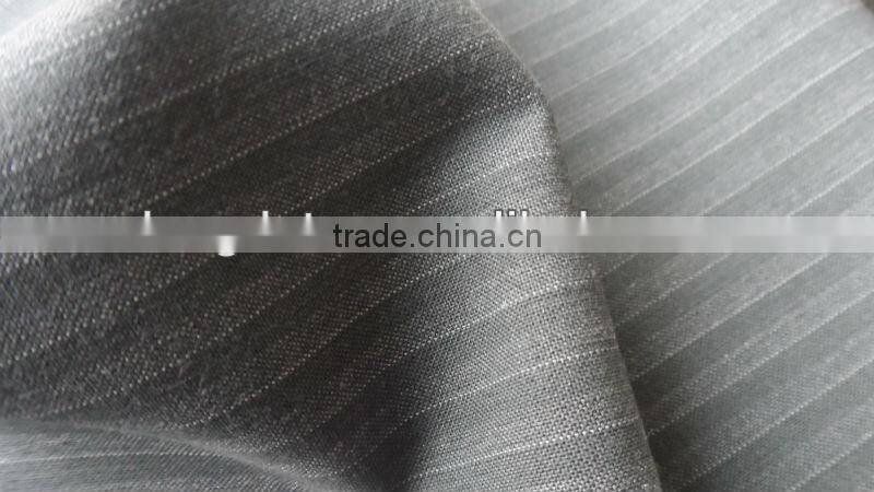viscose and polyster stripe men TR stripe fabric