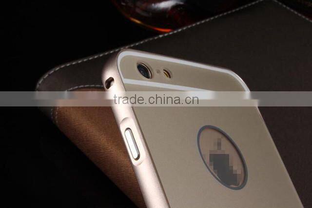 2015 Mobile Phone New Products For iPhone6 Case Metal PC Cover 2 in 1 Back Cases