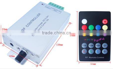 18-key RF music rgb led controller aluminum music rgb led controller audio audio Led rgb controller sound led controller CE,RoHS