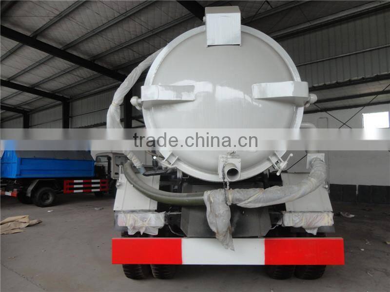 Top quality beiben 4X2 12000L vacuum truck jetting tanker