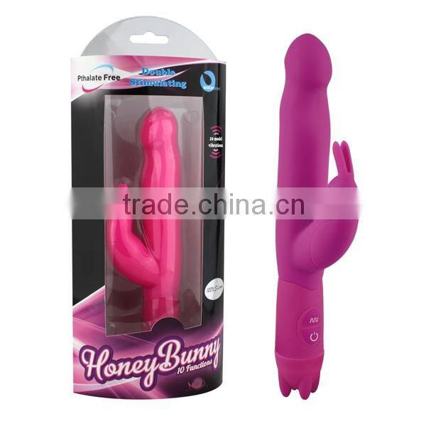 Sillicone 10 Mode Dildo Rabbit Vibrator Sex Toys