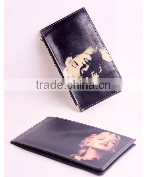 retro style noble wallet Audrey Hepburn print purse Marilyn Monroe classic purse