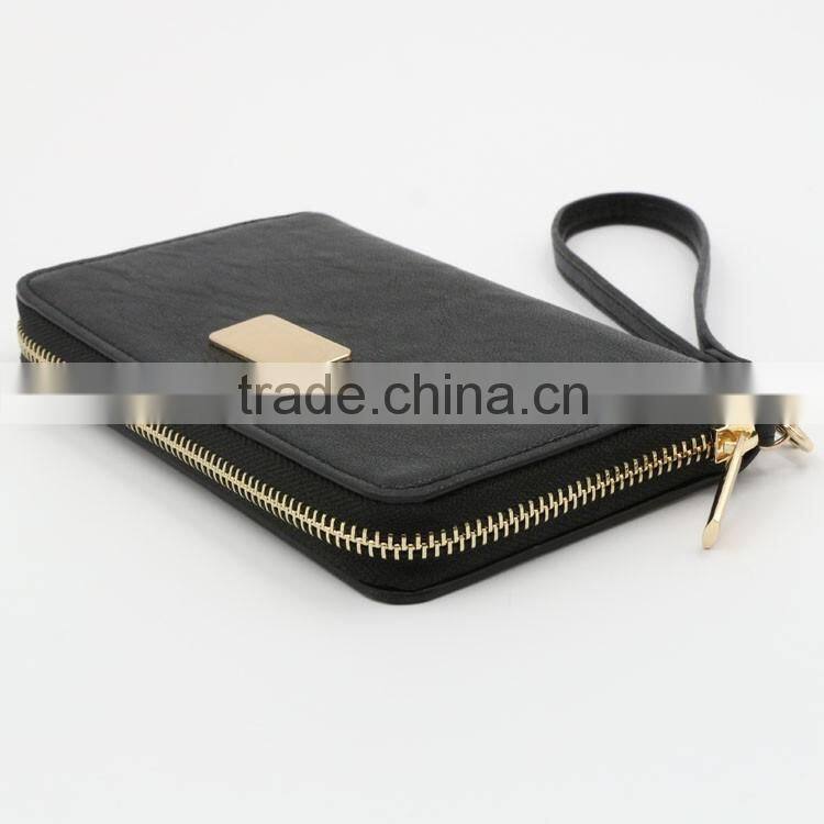 2016 latest fashionable PU leather wallet, phone 6 wallet factory directly