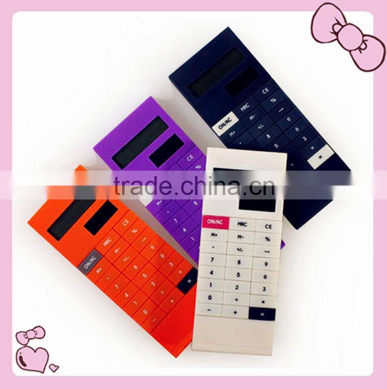 Hot sale christmas gift calculator for notebook , solar silicone calculator,cheap calculators for sale