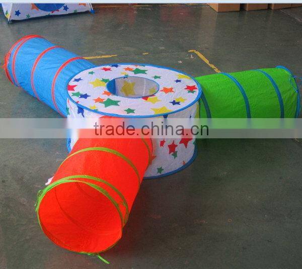 Customized crazy Selling kids folding play tunnel tent