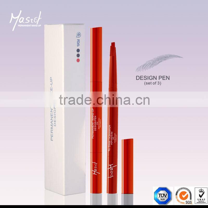 Permanent Makeup Accessories Waterproof Eyebrow Desigh Pencil