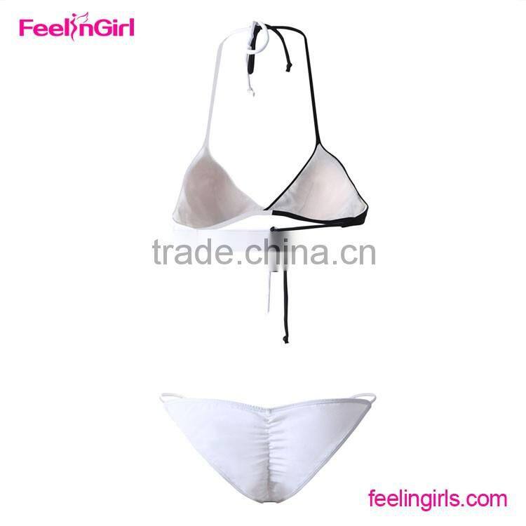 Wholesale black and white custom bikini swimwear