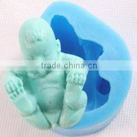 100% food save food grade cake tools fondant tools silicone 3D fondant mould