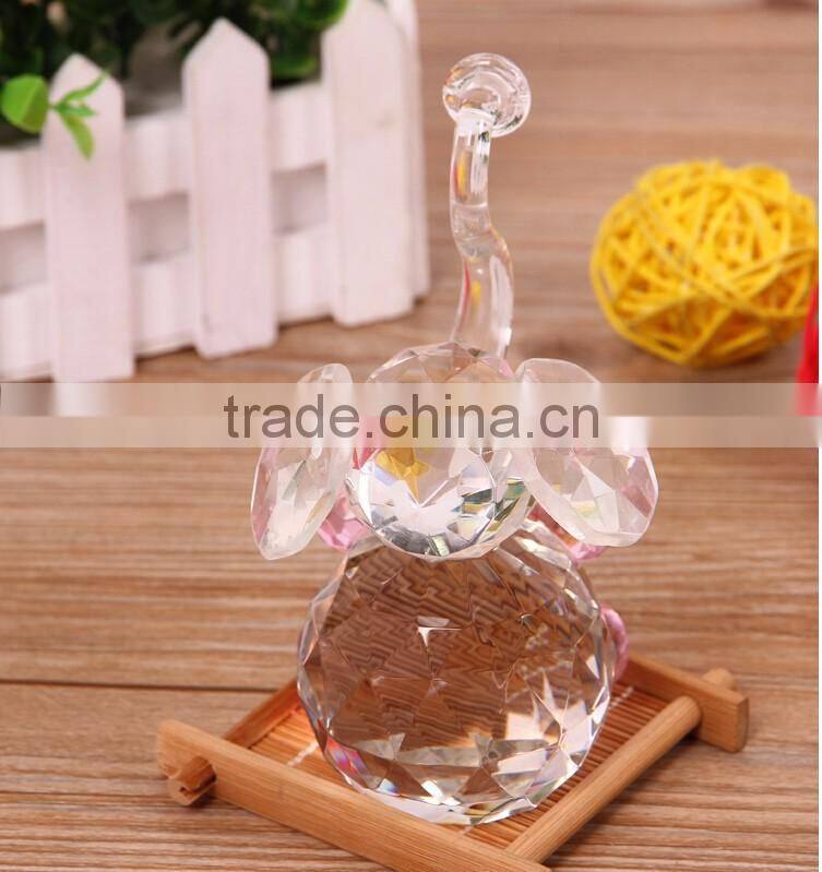 animal elephant small crystal figurines for gift