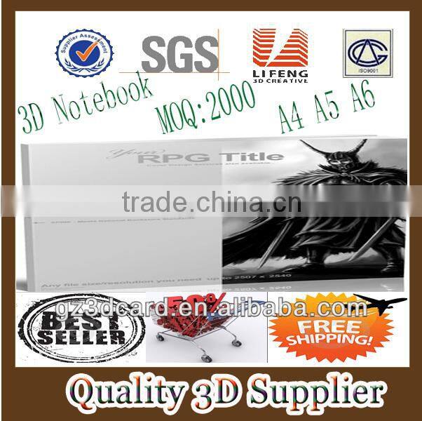 Guangzhou lifeng Eco-friendly customs 3d notebook