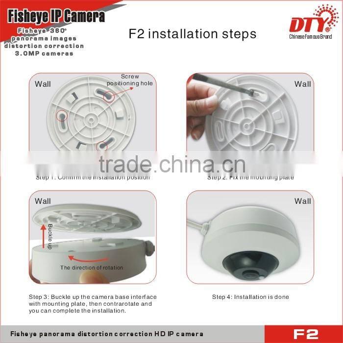 360 degree wide angle fisheyefisheye ipc hidden Panoramic ip Micro camera