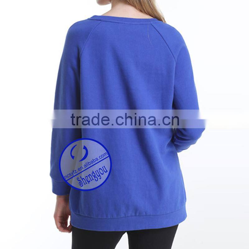 Custom wholesale 100% Cotton Fleece Maternity Clothes Breastfeeding clothes Hoodies & Sweatshirts