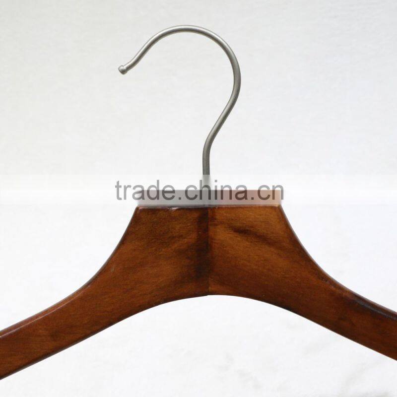 QingDa factory Hot Sale wooden craft coat hangers for display