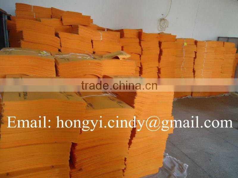 Logo printed orange super absorbent nonwoven floor cleaning wipes (nonwoven, viscose & polyester)