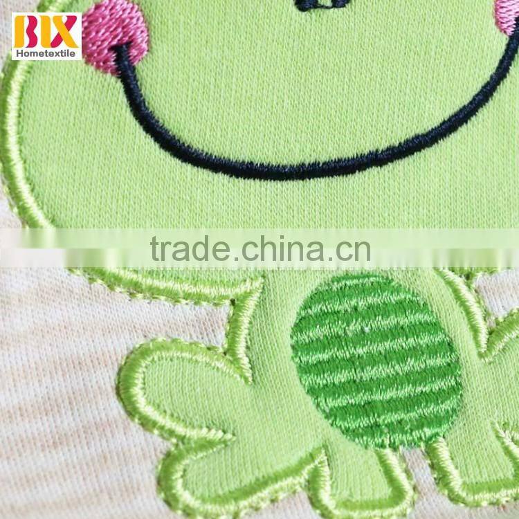 cotton gauze cartoon embroidery cute baby back sweat absorb towel