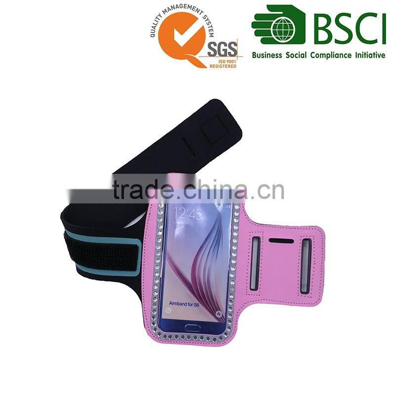 Custom outdoor waterproof sweat resistant sport reflective arm band
