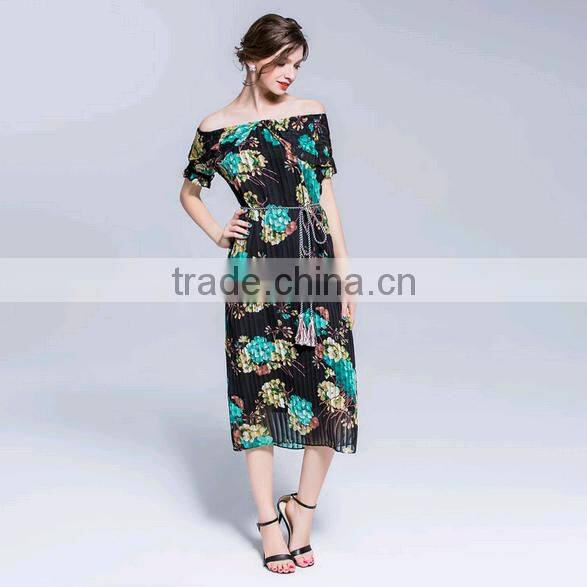 Silk New 2016 Autumn summer Women Dress short Sleeve Casual Dresses