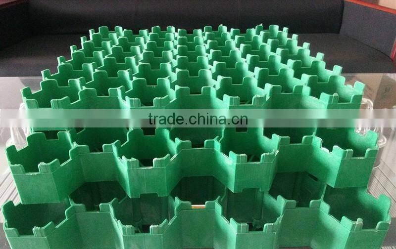 Plastic gravel grid/grass grid/grass paver for green roof