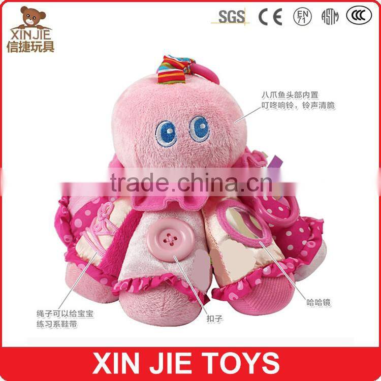 custom made musical soft baby toy OEM stuffed baby toys plush material electronic baby toys